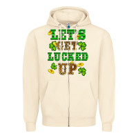 Sandshell st patricks day lets get lucked up Zipper Hoodie - RanaPortraitStore