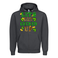 Smoke st patricks day lets get lucked up Zipper Hoodie - RanaPortraitStore