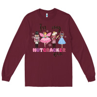Burgundy in my nutcracker era Long Sleeve Tee - MaliasSmallBusiness