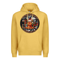 Antique Gold joy reindeer christmas ornament Premium Hoodie - Jasminsmagicworld
