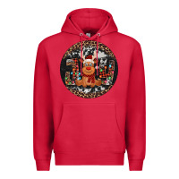 Cardinal joy reindeer christmas ornament Premium Hoodie - Jasminsmagicworld