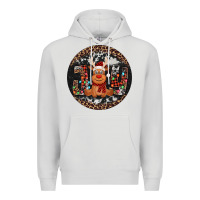 Dove Grey joy reindeer christmas ornament Premium Hoodie - Jasminsmagicworld