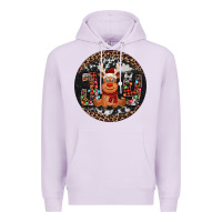 Lilac joy reindeer christmas ornament Premium Hoodie - Jasminsmagicworld
