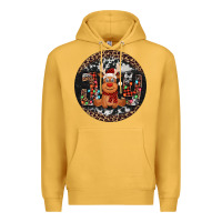 Mustard joy reindeer christmas ornament Premium Hoodie - Jasminsmagicworld