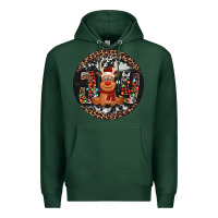 Sports Green joy reindeer christmas ornament Premium Hoodie - Jasminsmagicworld