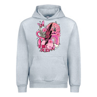 Heather Grey pink vibes Urban Hoodie - MaliasSmallBusiness