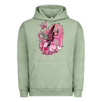 Pigment Oil Green pink vibes Urban Hoodie - MaliasSmallBusiness