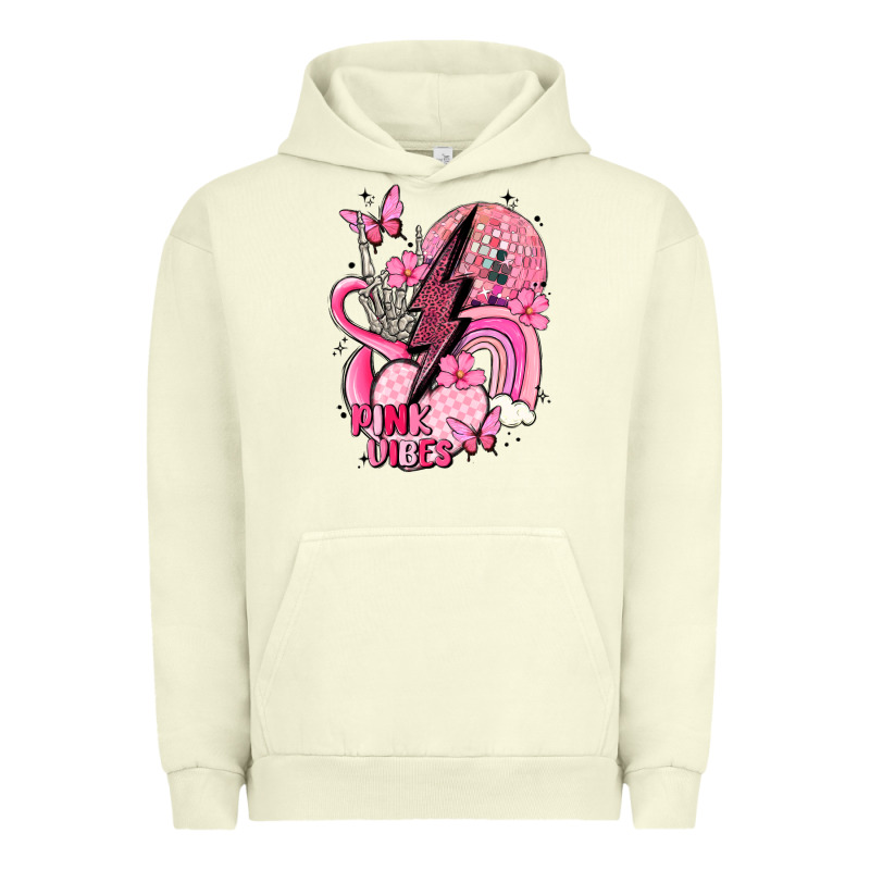 Pink Vibes Urban Hoodie by MaliasSmallBusiness | Teevron