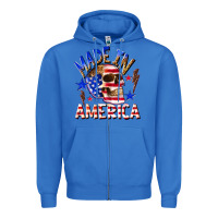 True Royal made in america Zipper Hoodie - texasbilliewilder