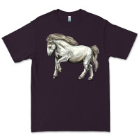 Plum percheron horse Premium Tee - LillyAllenDesigns