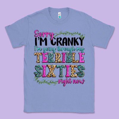 Sorry I’m Cranky I’m Going Through My Terrible Classic Tee Designed By Texasbilliewilder