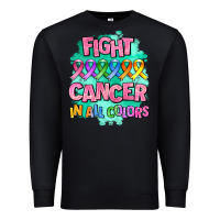 Black fight cancer in all colors Premium Sweatshirt - AdoDesignShop