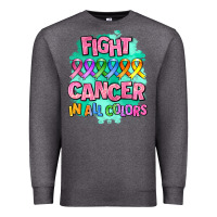 Charcoal Heather fight cancer in all colors Premium Sweatshirt - AdoDesignShop
