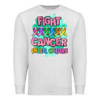 Oatmeal Heather fight cancer in all colors Premium Sweatshirt - AdoDesignShop