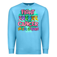 Ocean Blue fight cancer in all colors Premium Sweatshirt - AdoDesignShop