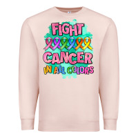Pale Pink fight cancer in all colors Premium Sweatshirt - AdoDesignShop