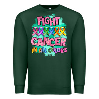 Sports Green fight cancer in all colors Premium Sweatshirt - AdoDesignShop