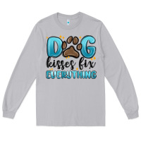 Moon Dust dog kisses fix everything Long Sleeve Tee - MaliasSmallBusiness