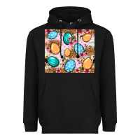 Black Easter eggs cowhide leopard tumbler Easter Day Heavyweight Hoodie - Neo Western