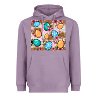 Lavender Easter eggs cowhide leopard tumbler Easter Day Heavyweight Hoodie - Neo Western