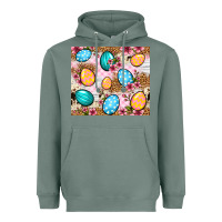 Sage Easter eggs cowhide leopard tumbler Easter Day Heavyweight Hoodie - Neo Western