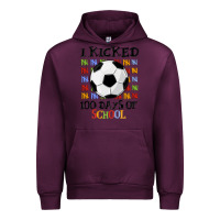 Mauve Wine i kicked 100 days of school Urban Hoodie - MaliasSmallBusiness