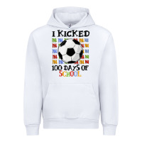 White i kicked 100 days of school Urban Hoodie - MaliasSmallBusiness