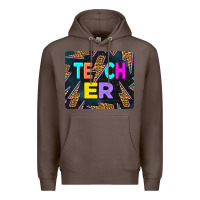 Coffee Teacher Flash Premium Hoodie - LillyAllenDesigns