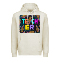 Oatmeal Heather Teacher Flash Premium Hoodie - LillyAllenDesigns