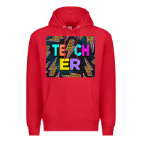 Red Teacher Flash Premium Hoodie - LillyAllenDesigns