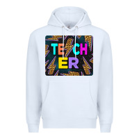 White Teacher Flash Premium Hoodie - LillyAllenDesigns