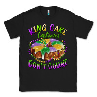 Black mardi gras king cake calories don't count Classic Tee - RanaPortraitStore