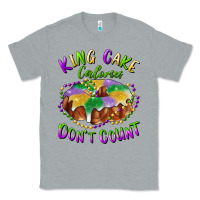 Heather Grey mardi gras king cake calories don't count Classic Tee - RanaPortraitStore