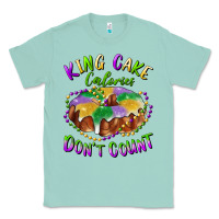 Seafoam mardi gras king cake calories don't count Classic Tee - RanaPortraitStore