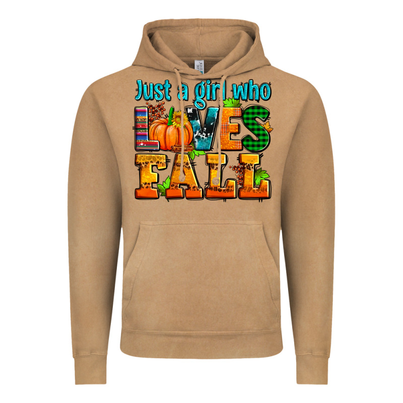 Just A Girl Who Loves Fall Vintage Hoodie by AdoDesignShop | Teevron