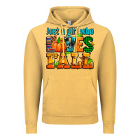 Vintage Mustard just a girl who loves fall Vintage Hoodie - AdoDesignShop