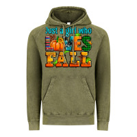 Vintage Olive just a girl who loves fall Vintage Hoodie - AdoDesignShop