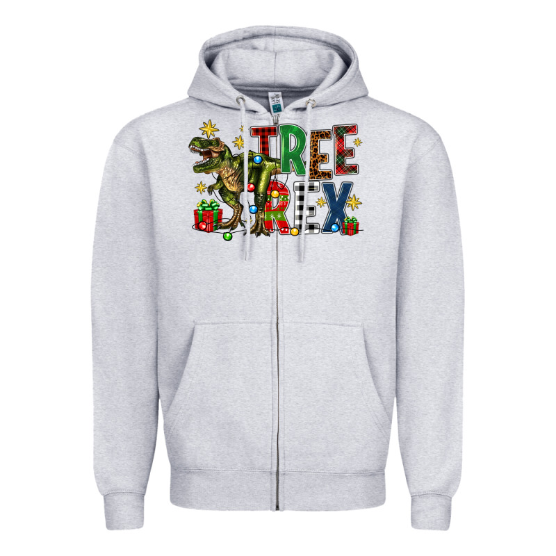Tree Rex Coffee Drink Zipper Hoodie by Zillion Design Studio | Teevron