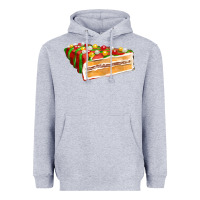 Heather Grey red christmas cake fa element 1 Heavyweight Hoodie - FaDigitalArtStudio