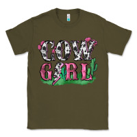 Army Green cowgirl lightning bolt Classic Tee - Zillion Design Studio
