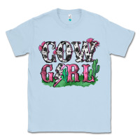 Dusty Blue cowgirl lightning bolt Classic Tee - Zillion Design Studio