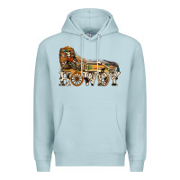 Blue Mist howdy killer Premium Hoodie - NancyCooperArtShop