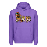 Purple howdy killer Premium Hoodie - NancyCooperArtShop