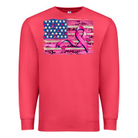 Cardinal american flag and  cancer ribbon pattern Premium Sweatshirt - AdoDesignShop