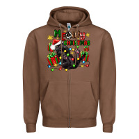 Chestnut meowy christmas Zipper Hoodie - Zillion Design Studio