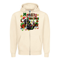 Sandshell meowy christmas Zipper Hoodie - Zillion Design Studio