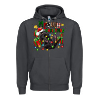 Smoke meowy christmas Zipper Hoodie - Zillion Design Studio