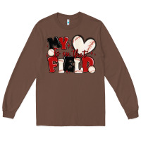 Chestnut my heart is on that field baseball Long Sleeve Tee - MaliasSmallBusiness