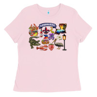 Bubblegum Pink preview louisiana state Ladies Tee - BarkalooDesign