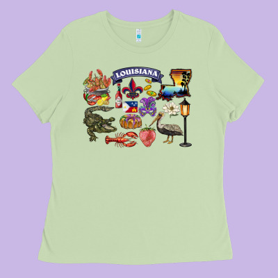 Preview Louisiana State Ladies Tee Designed By Barkaloodesign